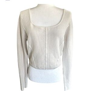 House Of Harlow 1960 Textured Knit Long Sleeve Top